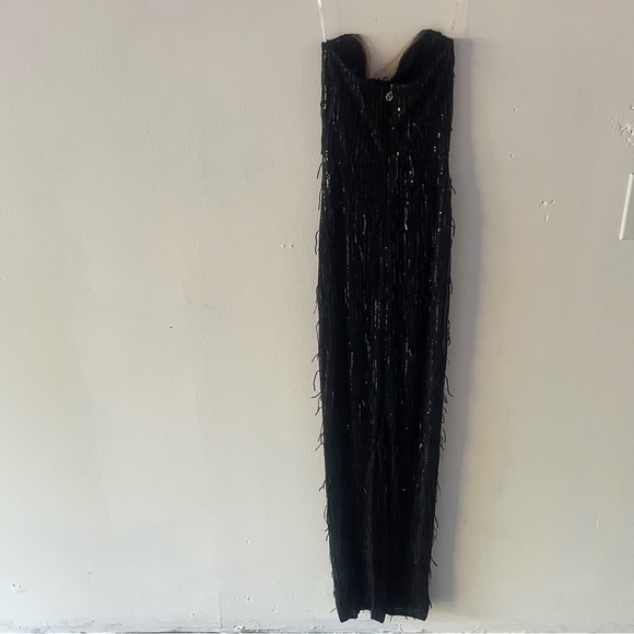 New! Nookie Karma Gown Black Strapless Sequin Evening Gown NWT 37644 - Picture 3 of 11